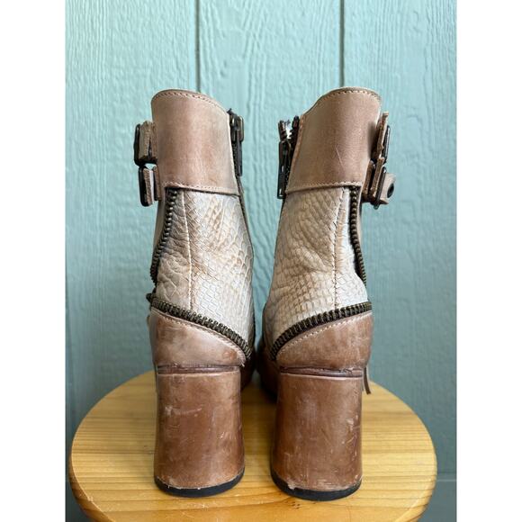 Freebird by Steven Zombi Open Toe Ankle Booties 9 - Picture 5 of 8